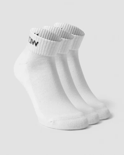ICIW Training Half Socks 3-Pack Hvítir