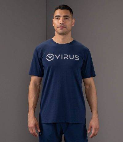 Virus Forever Short Sleeve Tee Dökkblár