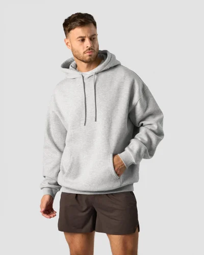 ICIW Everyday Relaxed Hoodie Men Light Grey Melange