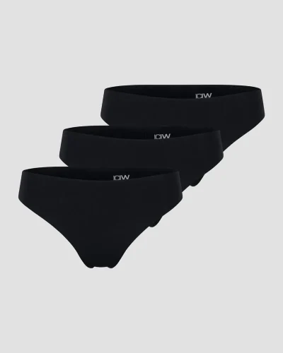 ICIW Soft Thong 3-pack Black