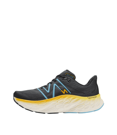 New Balance Fresh Foam X More v4 Svartir/Bláir/Gulir Karla