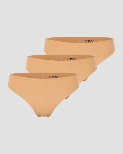 ICIW Soft Thong 3-pack Almond
