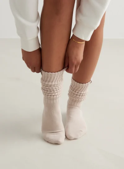 aimn Slouch Sock Clay