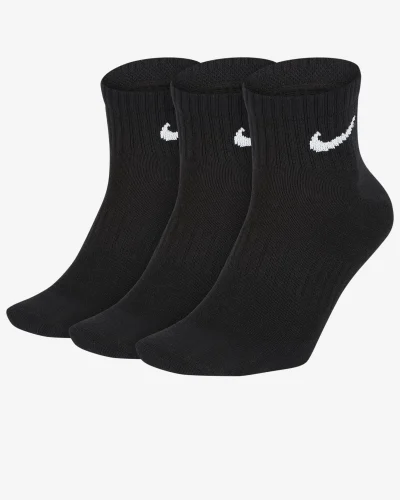 Nike Everyday Lightweight Training Ankle Socks Svartir (3 Pör)