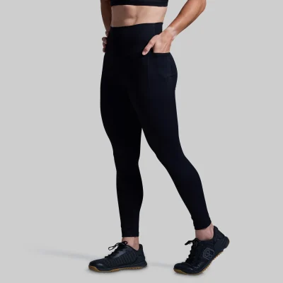 Born Primitive Your Go To Full Length Leggings With Pockets 2.0 Black (Tall)