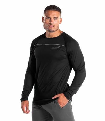 Virus Fine Line Long Sleeve Svartur