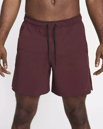 Nike DriFIT Unlimited 7inch Stuttbuxur Burgundy