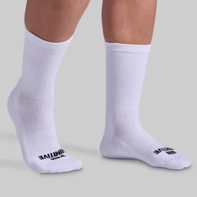 Born Primitive Performance Crew Sock Hvítir
