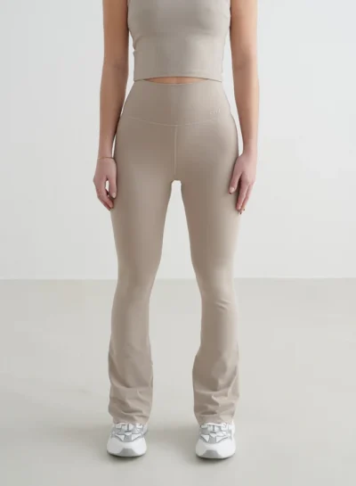 aimn Dark Clay Sense Flared Petite Tights