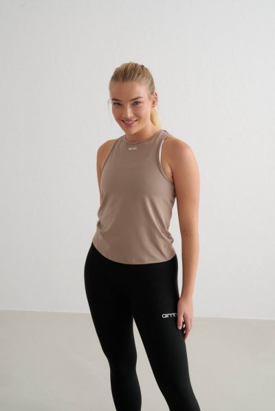 aimn Espresso Soft Basic Singlet