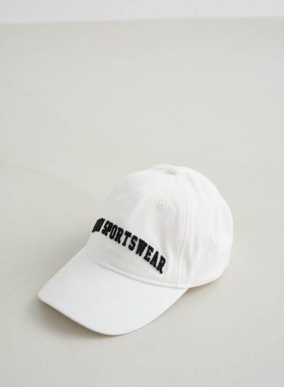 aimn Off White Varsity Cap