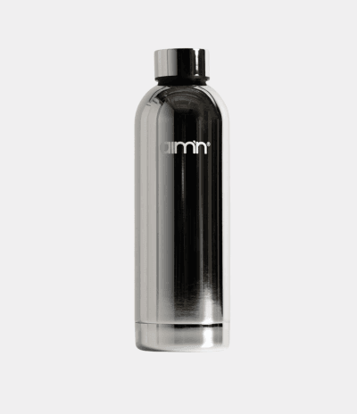 aimn Silver Core Water Bottle