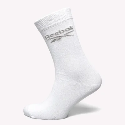 Reebok Active Crew Sock Hvítir 3-Pack