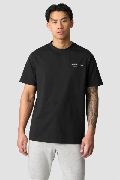ICIW Everyday Cotton T-Shirt Print Svartur Karla
