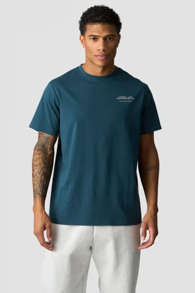 ICIW Everyday Cotton T-Shirt Print Dark Dusty Teal Karla