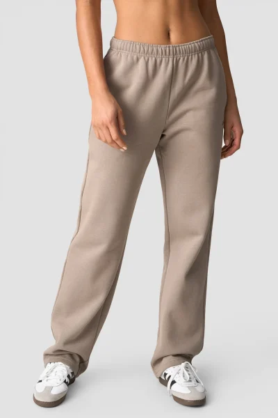 ICIW Everyday Straight Leg Sweatpants Greige Kvenna