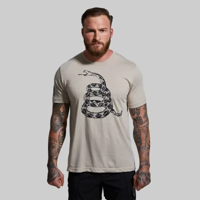 Born Primitive Gadsden Flag Tee Tan