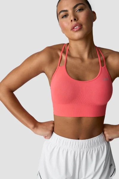 ICIW Define Seamless Sports Bra Dark Pink Peach