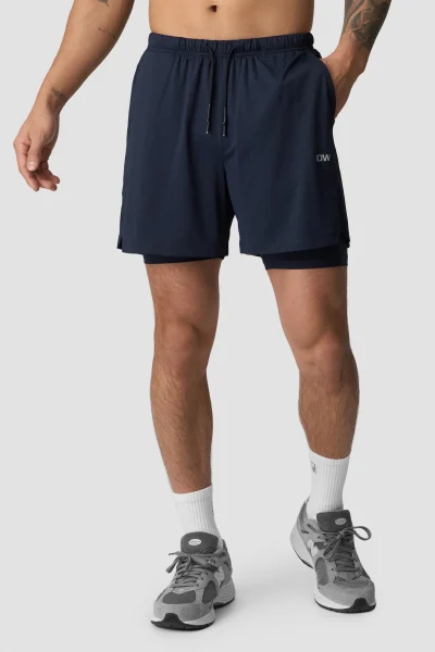 ICIW Stride 2-in-1 Shorts Men Navy