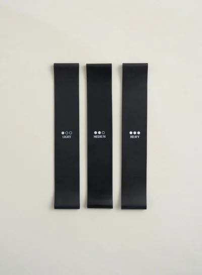 aimn Black Resistance Bands 3-Pack