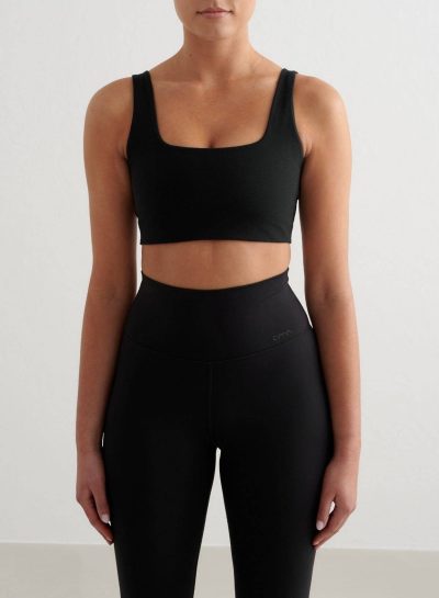 aimn Black Sense Bra
