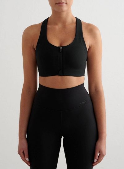 aimn Black Sense High Support Bra