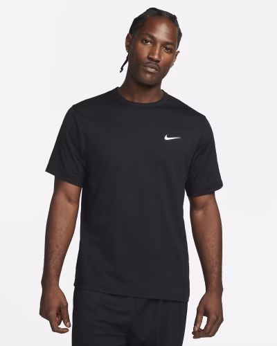 Nike Hyverse DriFIT UV Short Sleeve Versatile Top Karla Svartur