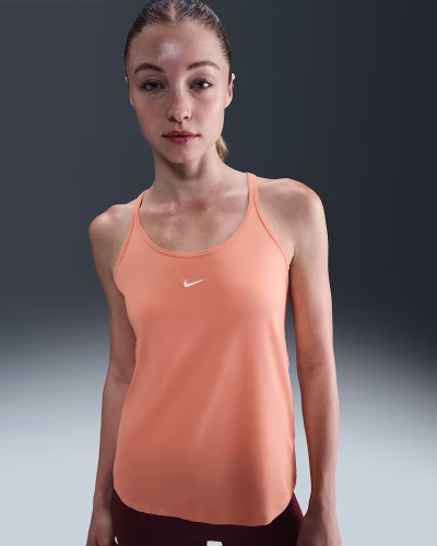 Nike One Classic DriFIT Strappy Tank Top Apricot Agate Kvenna