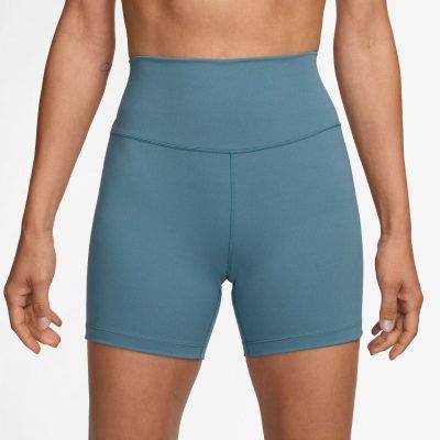 Nike One High Waisted 5 Inch Biker Shorts Smokey Blue Kvenna