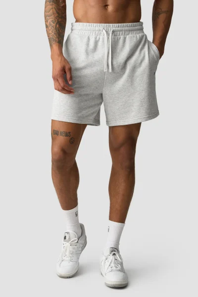 ICIW Everyday Unbrushed Relaxed Sweat shorts Light Grey Melange Karla