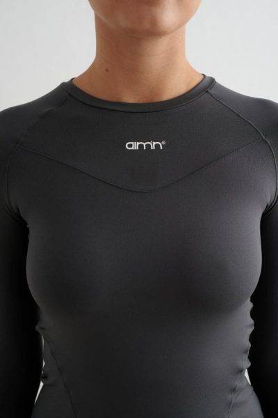 aimn Shadow Grey Soft Basic Short Sleeve