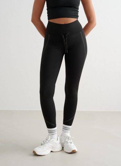 aimn Black Reflective Warming Tights