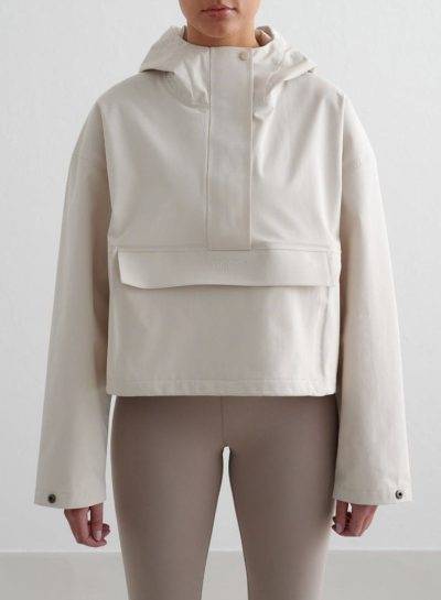 aimn Clay Cropped Waterproof Anorak
