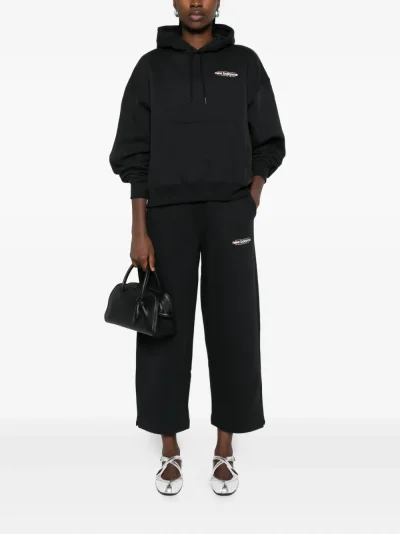 New Balance Reimagined Wide Leg Síðbuxur Svartar Kvenna
