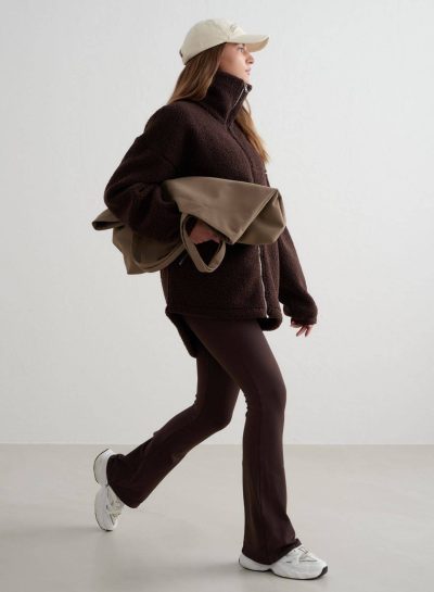 aimn Chocolate Pile Jacket