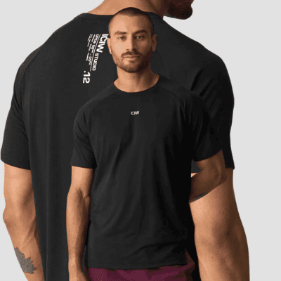 ICIW Stride Printed Tee Black