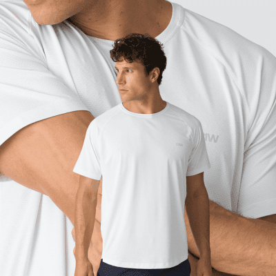 ICIW Stride Raglan T-Shirt White