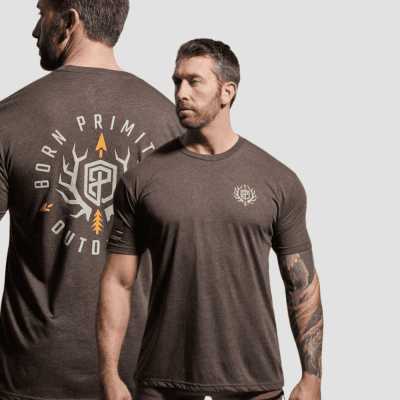Born Primitive Outdoor Emblem T-Shirt Chestnut