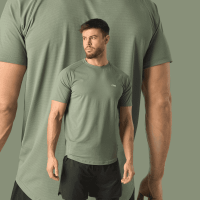 ICIW Stride Raglan T-Shirt Men Sea Green