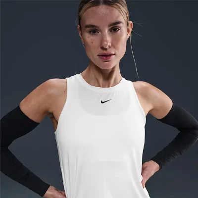 Nike One Classic DriFit High Neck Tank Top Hvítur Kvenna