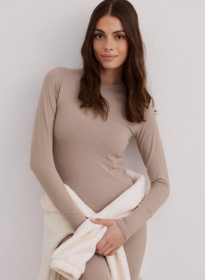 aimn Espresso Melange Baselayer Long Sleeve