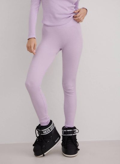 aimn Pale Lavender Wool Leggings