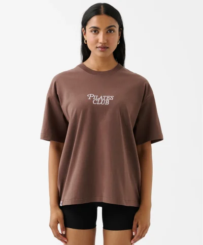Move Active Pilates Club Tee Brown