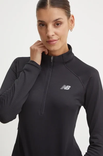 New Balance Athletics Heat Grid Half Zip Svört Kvenna