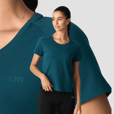 ICIW Stride DriRelease T-shirt Dark Teal Kvenna