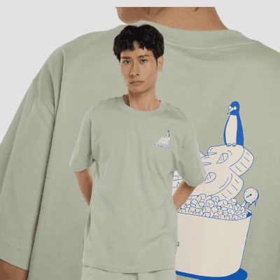New Balance Cold Tub T-Shirt Snake Green Karla