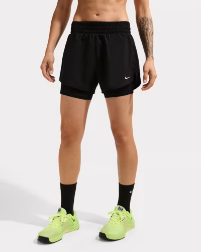 Nike One DriFIT High Waisted 3 Inch 2in1 Stuttbuxur Kvenna