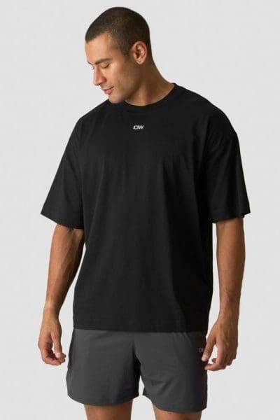 ICIW Everyday Oversized Cotton T-Shirt Black Karla