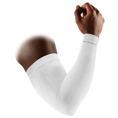 McDavid Elite Compression Arm Sleeves Hvítar (Par)