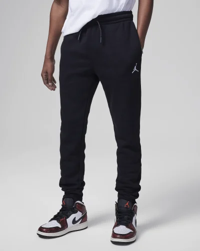 Jordan MJ Brooklyn Fleece Essentials Síðbuxur Svartar Krakka